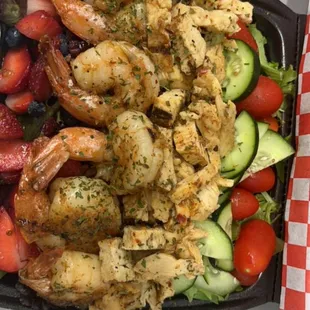 Shrimp and chicken salad