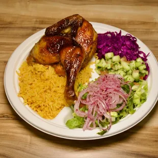 Juicy and tender chicken oven-baked to golden perfection, seasoned with herbs and spices for a simple yet flavorful delight.