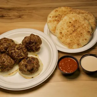 Arab Meatball: flavorful dish made with ground meat, usually lamb or beef, combined with aromatic spices like cumin, coriander, and garlic.