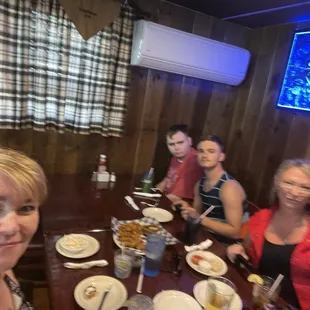 All or family who came in from California and me from Toledo...