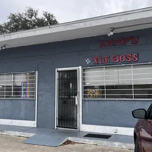 the outside of the building