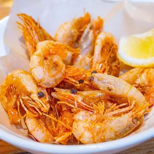 Crispy Shrimp  (new version, not the old panko-like breaded one). Bring the original back please.