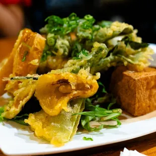 tofu and vegetable tempura