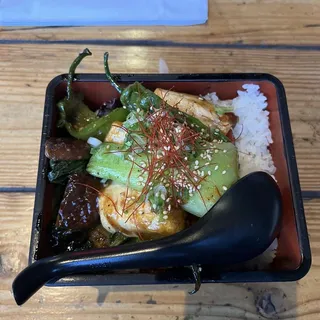 (v) Spicy Miso Fried Tofu Bowl