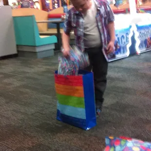 He got a gift.