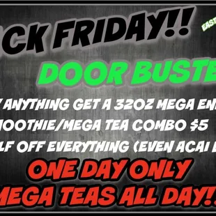 Black Friday Door Busters start at 7 am