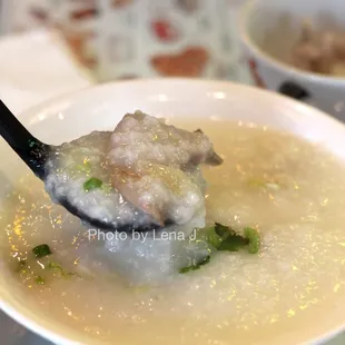 Small House Special Congee 狀元及第粥 ($6.95) - pretty bad. Was supposed to come with dace balls but had pig skin instead.