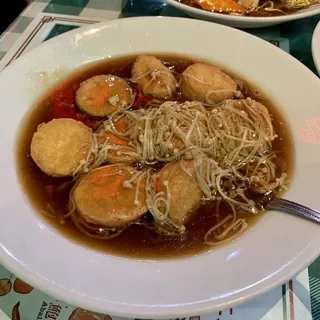 Japanese Egg Tofu with Enoki Mushroom