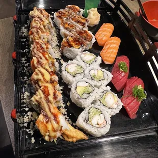 California roll, Sweet Potato Roll, Shrimp Lover Roll