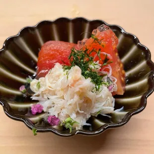 First bite - snow crab