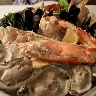 Small chilled seafood tower