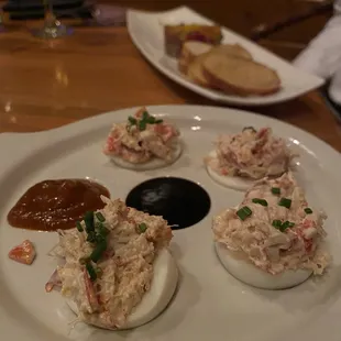 Lobster Deviled Eggs