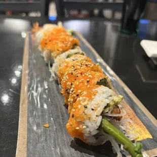 Mexican and spider rolls