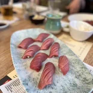 sashimi, sushi, sushi and sashimi, food