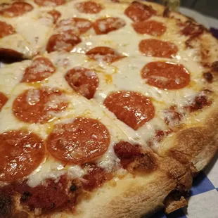 Pepperoni pizza.