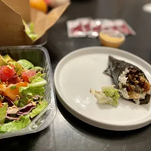 Salmon Skin Temaki (Hand Roll)