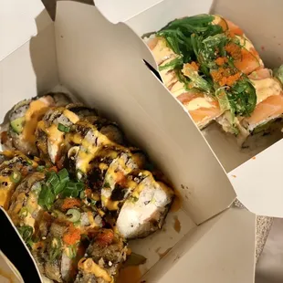 Vegas Roll with Ocean Roll behind it