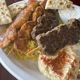 Combo Kebob platter. Literally the best food ever!!