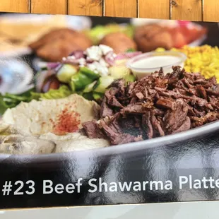 Beef Shawarma Platter