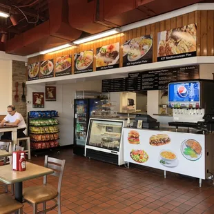 Inside restaurant