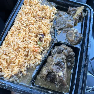 Oxtail with Jollof Rice