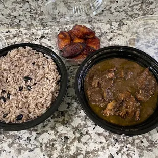 Jumbo (Lg) order of Oxtails w/ Rice &amp; Plantains ! ‍