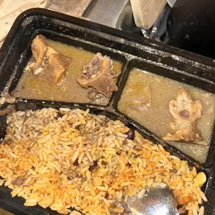 The end result of the oxtails