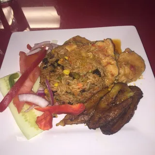 Jollof Rice & Chicken Breast with Gravy