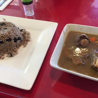 Oxtail & Rice and Beans