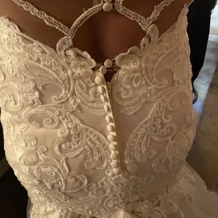 Splitting at the Zipper also torn bustle