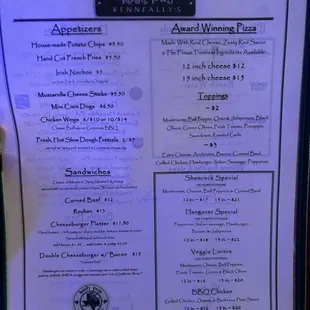 Menu May 2024!