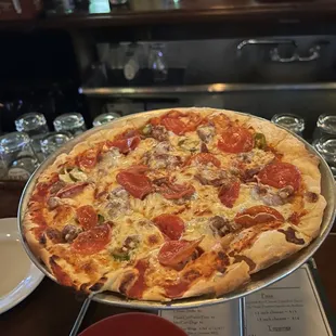 The hangover speciality pizza  amazing!