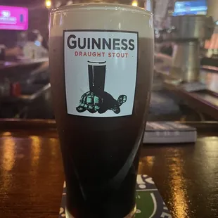 a pint of guinness