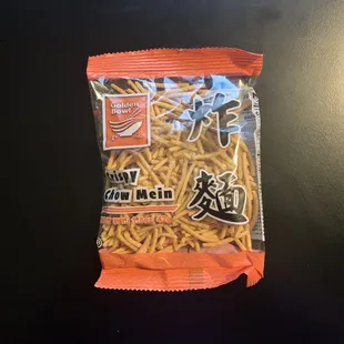 a bag of noodles