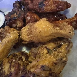 Jumbo wings with great flavors