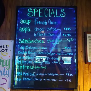Specials as of October 2019.