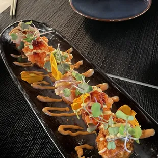 Crispy rice trio