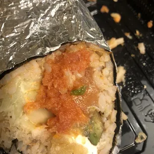 Half a sushiritto! Not bad
