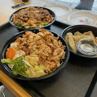 Teriyaki Bowl, Gyoza Chicken