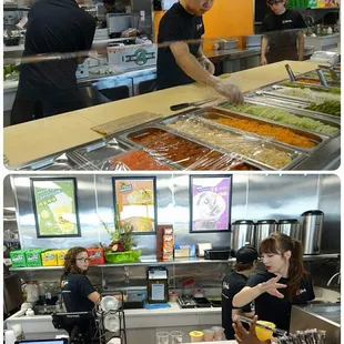 Order at the e-pad by the door, or at the counter