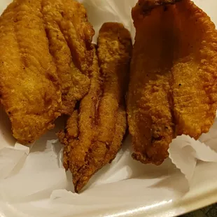 fried chicken and a side of fries
