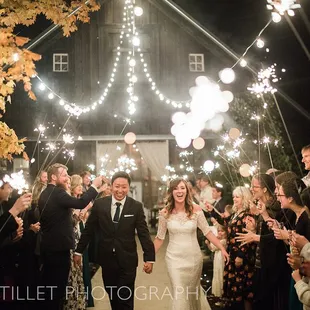 Sparkler send-off