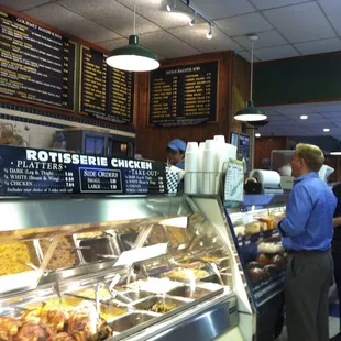Deli counter.