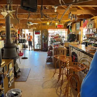 the inside of the store