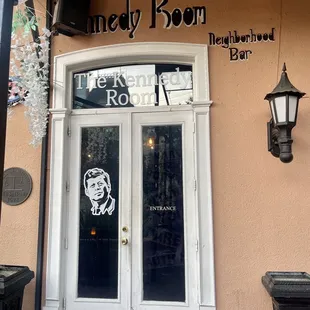 the entrance to the kennedy room