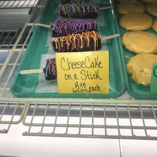 Cheese cake on a stick oh my!!