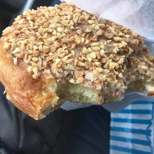 I forget what this is called, but there is a maple glaze under all of those nuts. Holy cow so delicious.