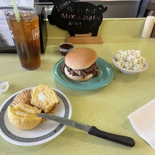 Pulled Brisket sandwich