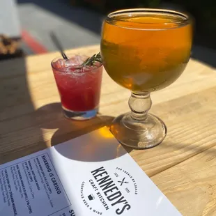 Local brewery options and libations...