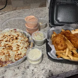 Irish Nacho &amp; Fish Dinner